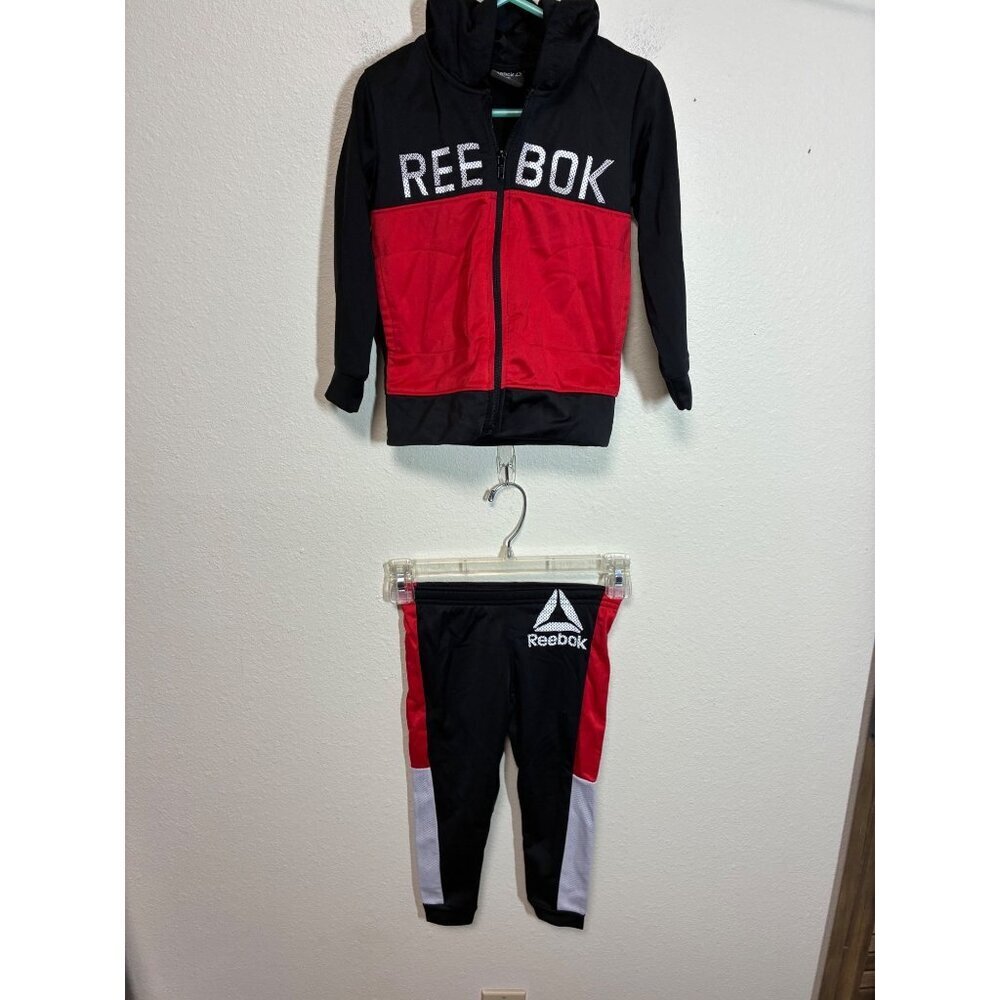 Reebok Track Suit Sweatshirt Hoodie Athletic Activewear Toddler Boys Size 3T BD1